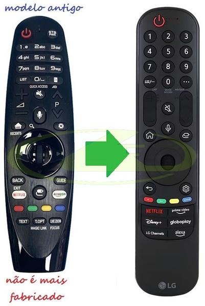 Imagem de Controle magic original lg mr23ga com pilhas repõe an-mr18ba tv uk6540 55uk6540psb 65uk6540psb 70uk6540psa uk6310 43uk6310pse