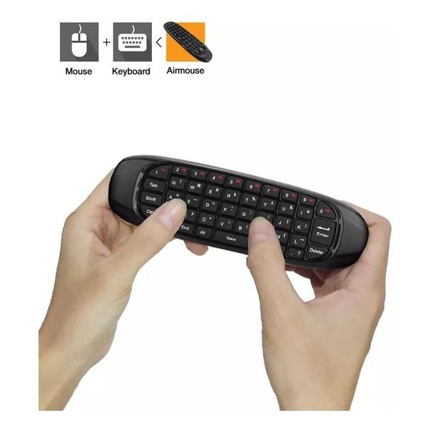 Imagem de Controle Mini Teclado Air Mouse Wireless Sem Fio Android Tv