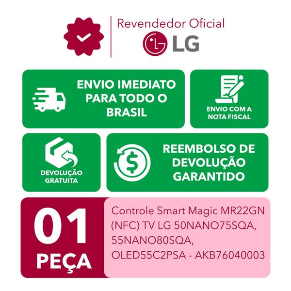 Imagem de Controle MR22GN Smart Magic LG (NFC)