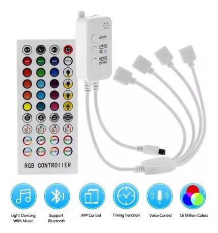 Imagem de Controle Musical Bluet Fita Led Rgb 40teclas 4saídas  12v24v