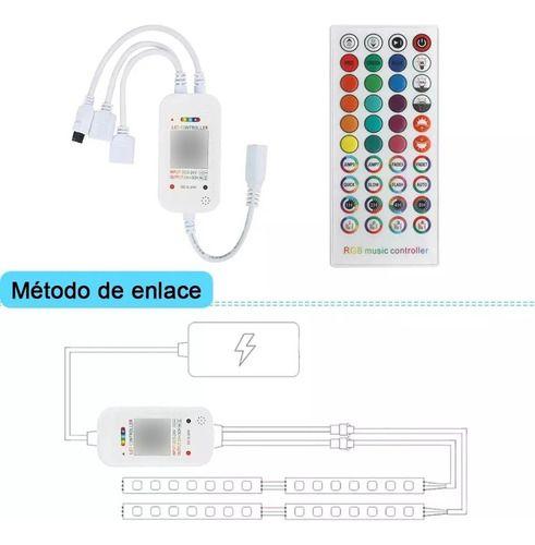 Imagem de Controle Musical Bluet Fita Led Rgb 40teclas 4saídas  12v24v