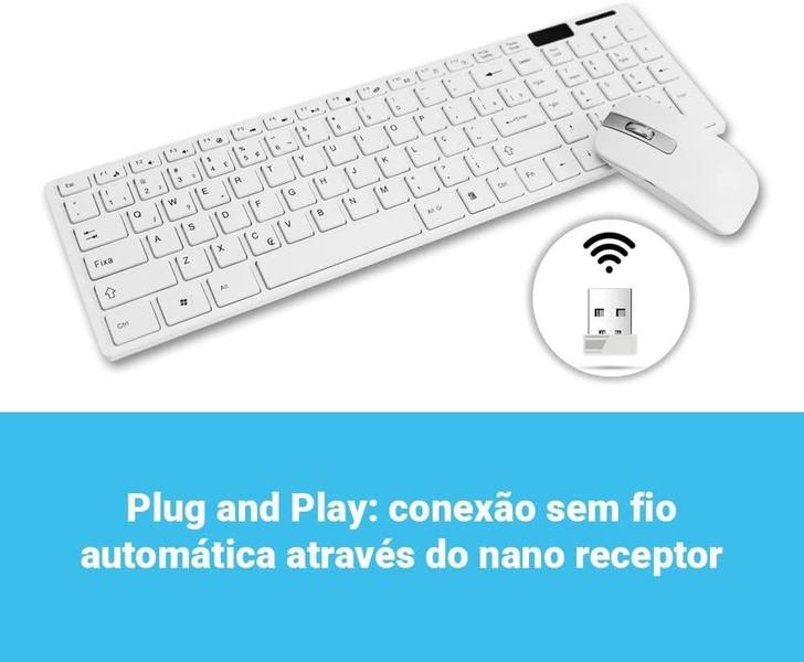 Imagem de Controle Numérico Avançado: Kit De Teclado Numérico + Mouse Óptico Inalámbrico PC 2.4GHz