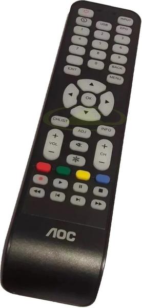 Imagem de Controle original aoc para tv le40f1465/25 le42m1475 le42m1475/25 le43d1452 le43f1461 le43h1461 le48d1452 le49f1461