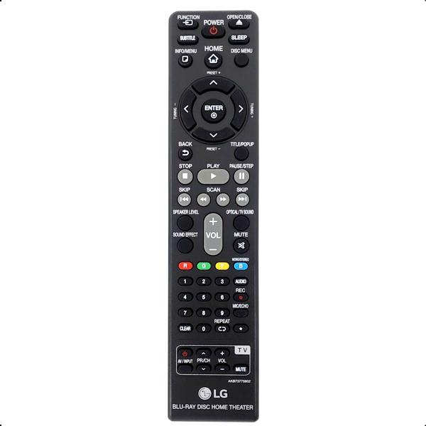 Controle Original Ht LG Home Theater Blu-ray LG Akb73775802 Imagem de Controle Original Ht LG Home Theater Blu-ray LG Akb73775802