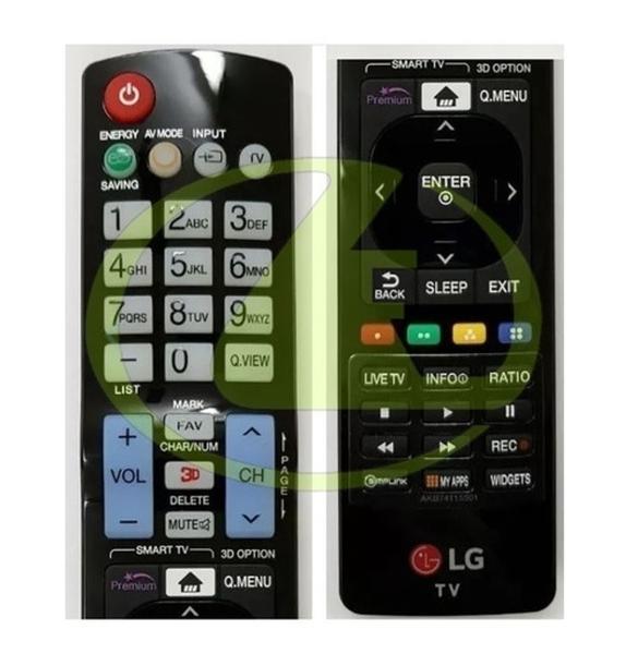 Imagem de Controle original lg akb74115501 tv 65lm6210 42ls349c 42lm6210 47lm7600 22ls4r 32ls3450 42lm6400 47lm8600 32ls3400 50pc5r