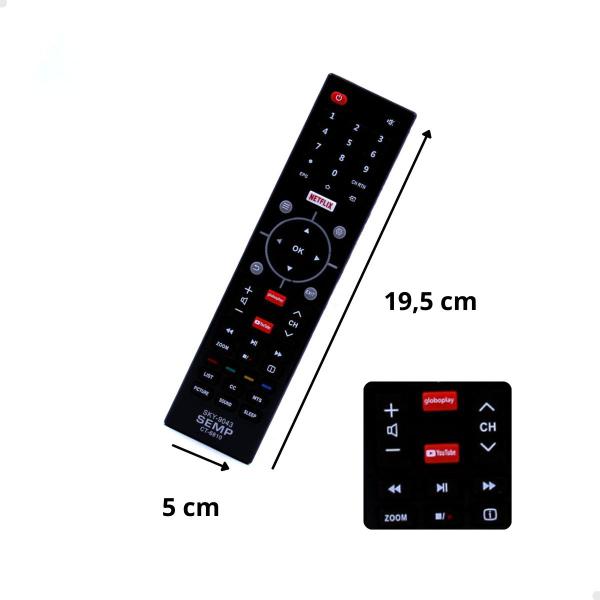 Imagem de Controle Para Tv Semp TCL 49k1us 55k1us 49sk6200 55sk620