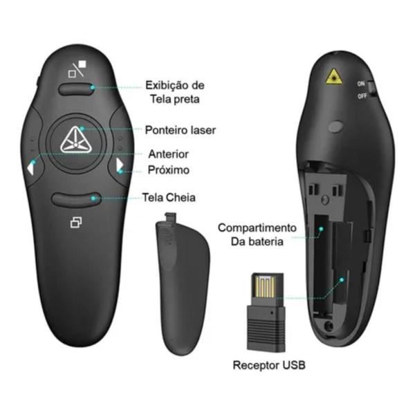 Imagem de Controle Passador De Slide Power Point Com Laser Sem Fio