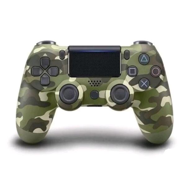 Imagem de Controle Ps4 PC Camuflado Controle Compatível PS4 PC Gamer Camuflado Sem Fio Altomex Verde