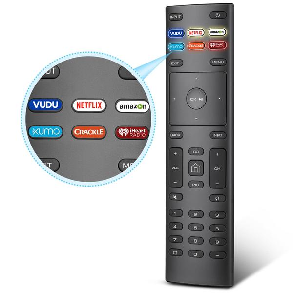 Imagem de Controle Remoto Angrox XRT136 - Substituição para TVs Inteligentes Vizio