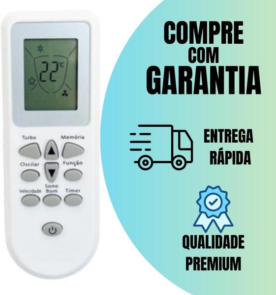 Imagem de Controle Remoto Ar Condicionado Compatível Com Consul Split Bem Estar Facilite Portátil