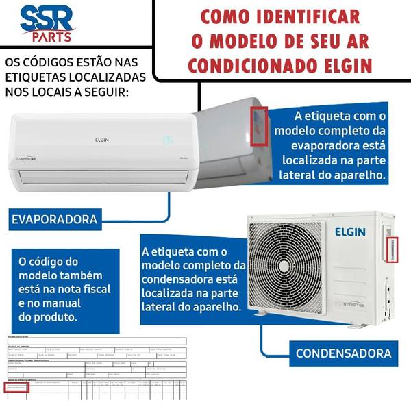 Controle remoto ar condicionado elgin - arc124195415601 Imagem de Controle remoto ar condicionado elgin - arc124195415601