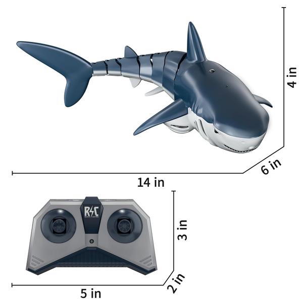 Imagem de Controle remoto Blue Whale Shark TEMI 1:18 para crianças de 6 anos ou mais