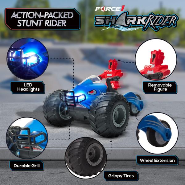 Imagem de Controle remoto Car Force1 Storm Rider Kids com LED Stunt 360