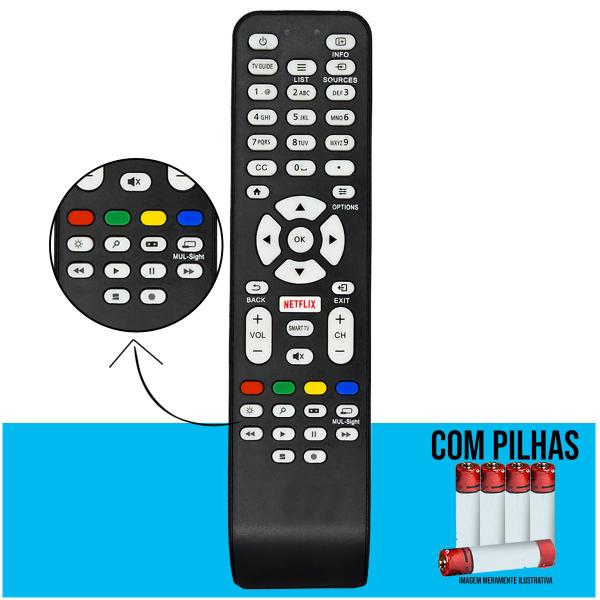 Imagem de Controle Remoto Compatível com de Tv Aoc Smart Tecla Netflix LE32S5760/20