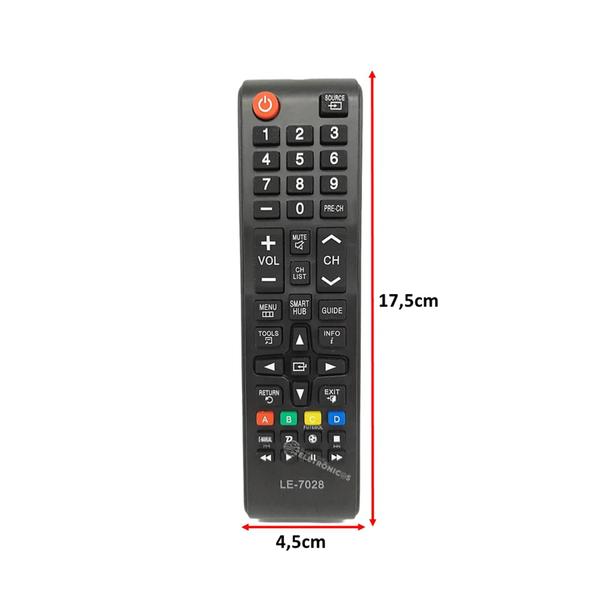 Imagem de Controle Remoto Compatível Com LE7028 Smart Tv Entre Outros