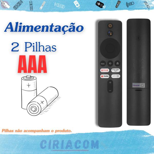 Imagem de Controle Remoto Compatível com Mi-Box 2ª Gen. Com Comando De Voz - Compatível, substitui o modelo Original 