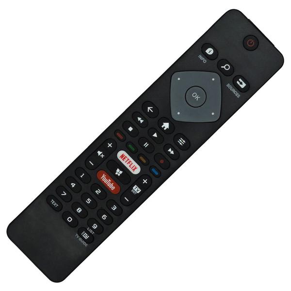 Imagem de Controle Remoto Compatível com Smart Tv Philips Netflix Youtube RC415430 