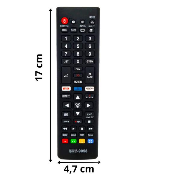 Imagem de Controle Remoto Compatível Com TV LCD/SMART SK9058 Resistente