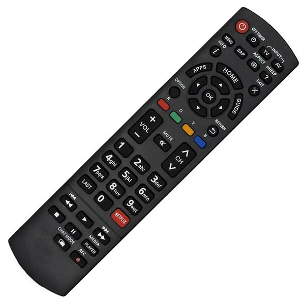 Imagem de Controle Remoto Compatível Com Tv Panasonic Lcd / Led Netflix APPS - Lelong