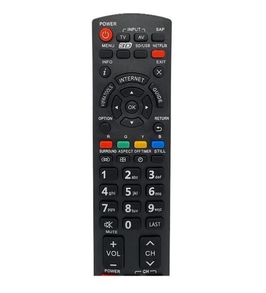 Imagem de Controle Remoto Compativel Com Tv Panasonic Tnq2b5001 Tc-l42et5b Televisão 8093