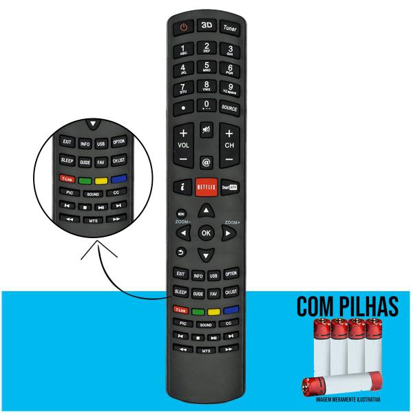 Imagem de Controle Remoto Compatível com Tv Philco Lcd / Led