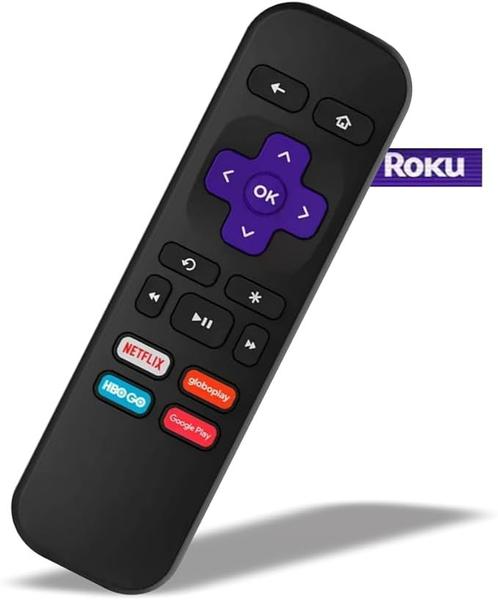 Imagem de Controle Remoto Compatível Com TV ROKU EXPRESS Teclas Netflix HBOGO Globoplay Google Play LE-7146