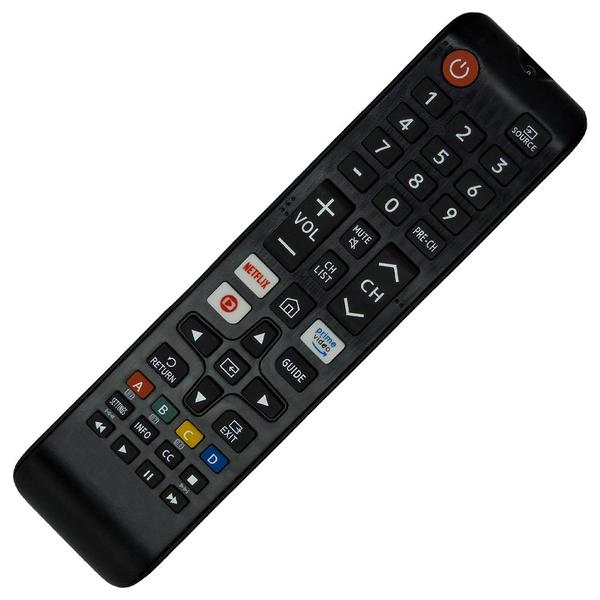 Imagem de Controle Remoto Compatível Com Tv Samsung Com Netflix, Globo Play, Vídeo Prime BN59-01315H + pilhas