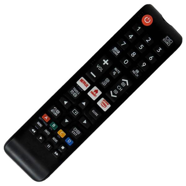 Imagem de Controle Remoto Compatível Com Tv Samsung Netflix Prime Vídeo UN40ES6500G - Lelong