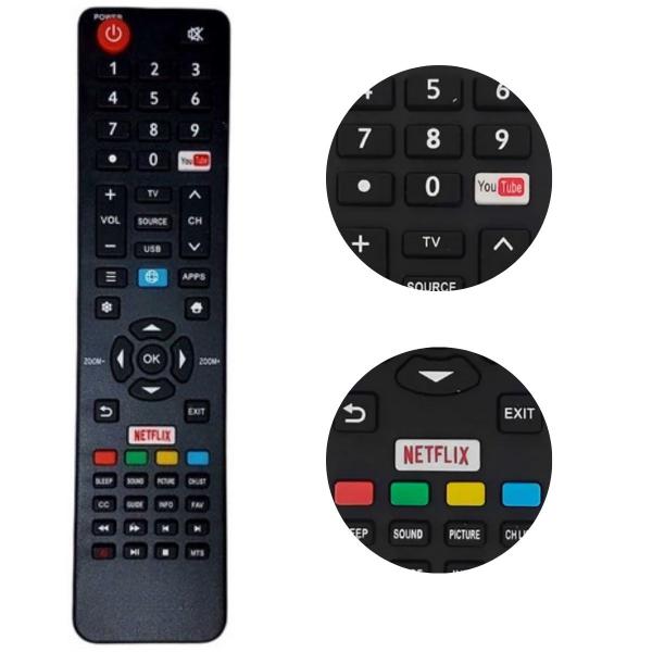 Imagem de Controle Remoto Compatível Com Tv Semp Tcl Ct6841 49sk6000