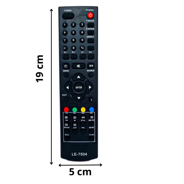 Imagem de Controle Remoto Compatível Com TV Smart LCD LE7504 Rápido