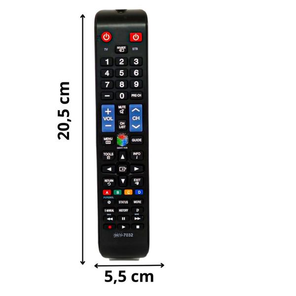 Imagem de Controle Remoto Compatível Com TV Smart LCD SK7032 Potente