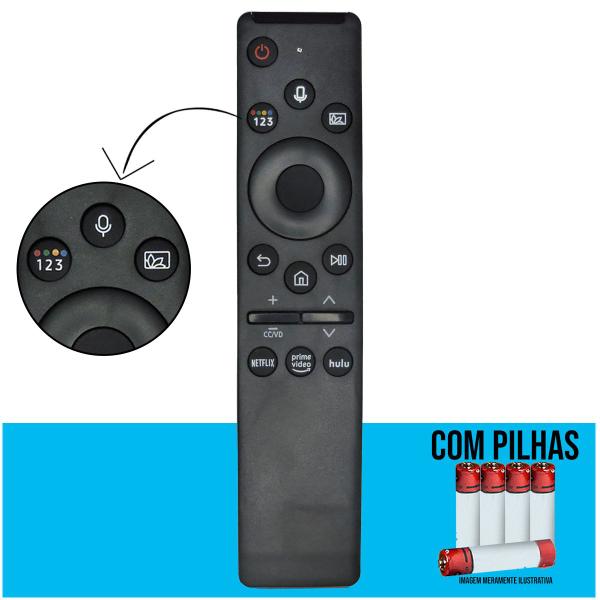 Imagem de Controle Remoto Compatível com tv Smart Samsung Comonda de voz