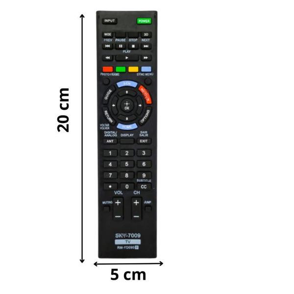 Imagem de Controle Remoto Compatível Com TV Smart SK7009 Fácil De Utilizar