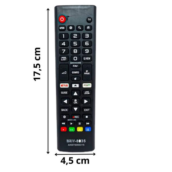 Imagem de Controle Remoto Compatível Com TV Smart SK8035 Resistente