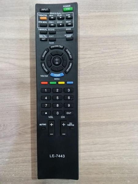 Imagem de Controle remoto compativel com tv sony - mod. controle 7443 - Lelong