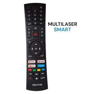 Imagem de Controle Remoto Compatível MULTILASER Smart Tv 4k Tl026 Tl027 Tl032 FBG-9196