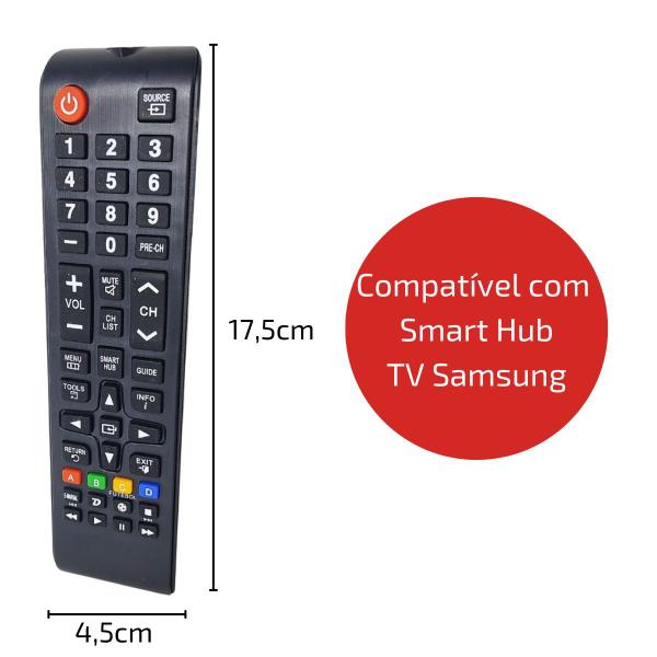 Imagem de Controle Remoto Compatível Smart Hub Samsung TV