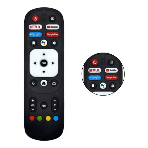 Imagem de Controle Remoto Compativel Smart Tv Vizzion Diversão e Comodidade Br58 Br32