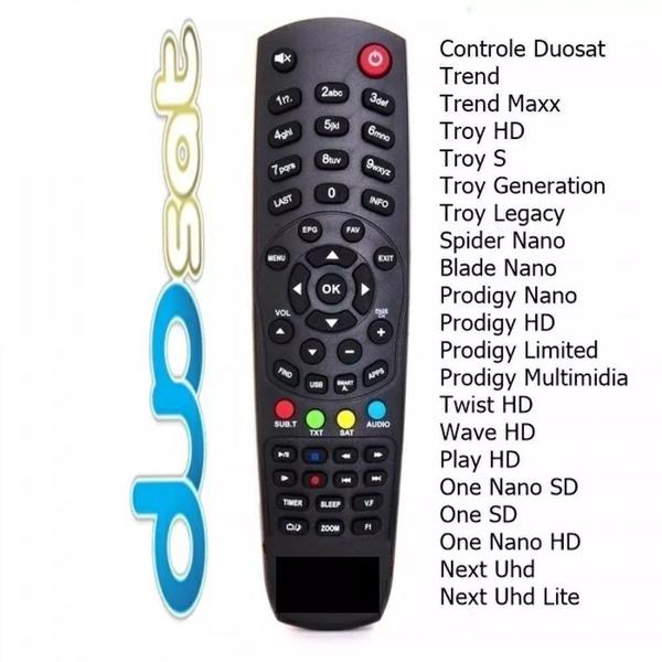 Imagem de Controle remoto compatível trend hd troy hd generation vc-8137