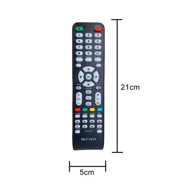 Imagem de Controle Remoto Compatível Tv Cce Lcd Rc 512 516 517 Max7974