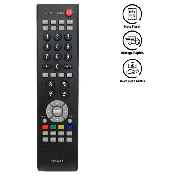 Imagem de Controle Remoto Compatível Tv Lcd Ct6420 6360 Tcl Televisão