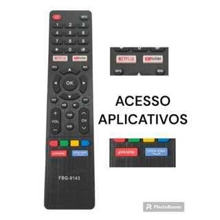 Imagem de Controle Remoto Compatível Tv Multilaser 32" 43" SMART TL020 TL024 FBG-9143