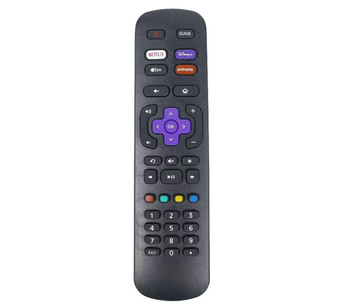 Controle Remoto Compatível Tv Philco / Aoc Roku Smart - SKY / Lelong Imagem de Controle Remoto Compatível Tv Philco / Aoc Roku Smart