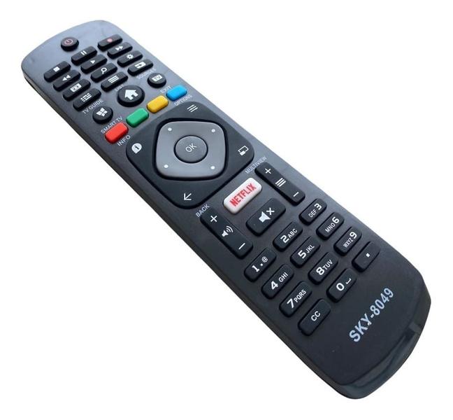 Imagem de Controle Remoto Compatível Tv Philips Smart Netflix + Pilhas