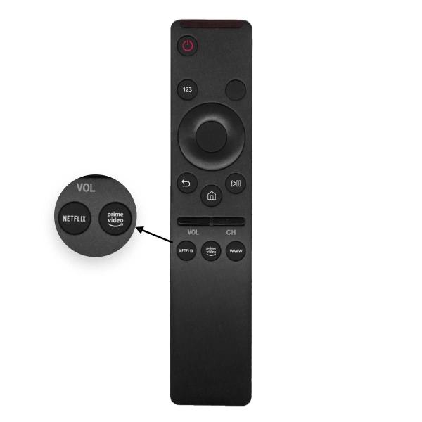 Imagem de Controle Remoto Compatível Tv Samsung Smart 4k Netflix Prime