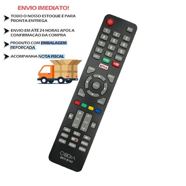 Imagem de Controle Remoto Compatível Tv Smart Cobia Haier Hr32h2sdk1