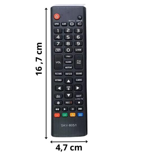 Imagem de Controle Remoto De TV Compatível Com 32LB530B / 42PN4600 / SK8051 Função Futebol