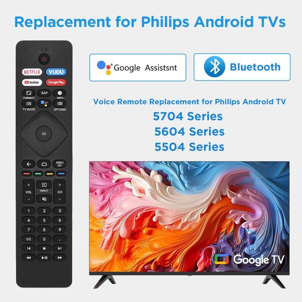 Imagem de Controle remoto de voz XGBFH NH800UP RF402A-V14 para TV Philips