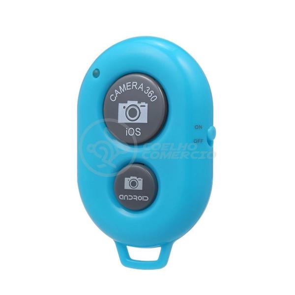 Imagem de Controle Remoto Disparador De Fotos Bluetooth Selfie - Azul