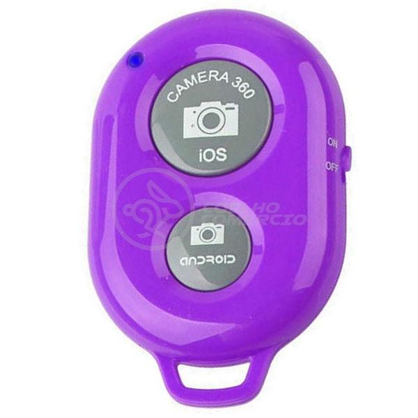 Imagem de Controle Remoto Disparador De Fotos Bluetooth Selfie - Roxo